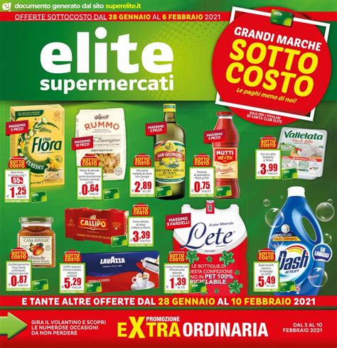 elite supermercati|elite volantino.